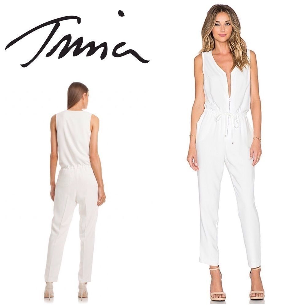 New. Trina Turk Fauve ivory slouch jumpsuit. 4-Small. NWT